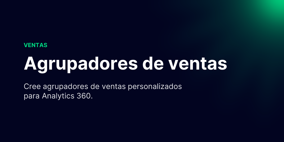 Agrupadores de ventas - WiseParts Docs